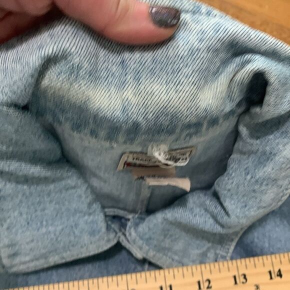 Vintage Sostanza Workwear Light Wash Lightweight Denim Chore Barn Jacket Sz XL - Picture 10 of 17